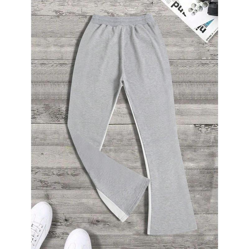 Manfinity EMRG Men's Fashion Casual Drawstring Sweatpants With Side Striped Contrast Design Fabric Menswear 1