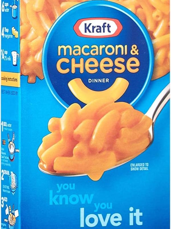 Kraft Macaroni Cheese Smaller Pack 206g (Pack of 5) - Enriched Spiral Pasta - Carb 1