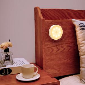 【ATRACTIVOLL】2025 New 2/4PCS 8LED Motion Sensor Light USB Wireless PIR Battery Wall Cabinet Stair Night Lamp bedroom light，Toilet lights, night lights for the elderly to move around at night