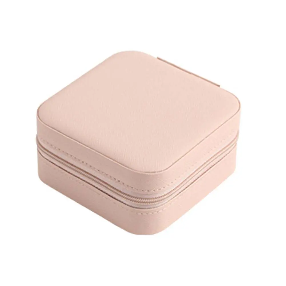 Pink Leather Jewellery Organizer