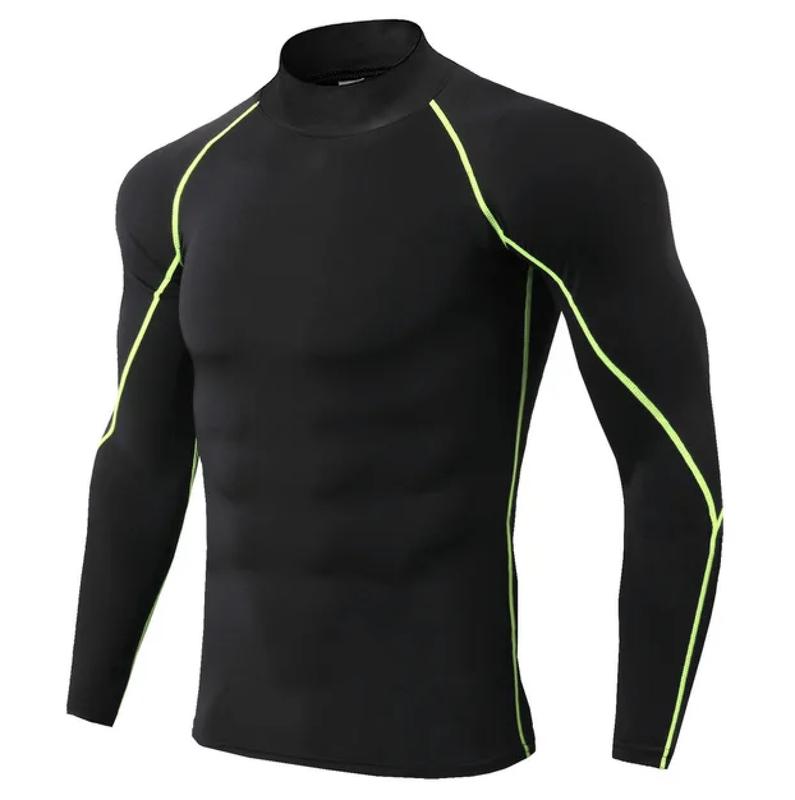 Men Sport T-shirt Quick Dry Bodybuilding Running Shirt Long Sleeve Compression Top Gym T Shirt Men Fitness Tight fit 6