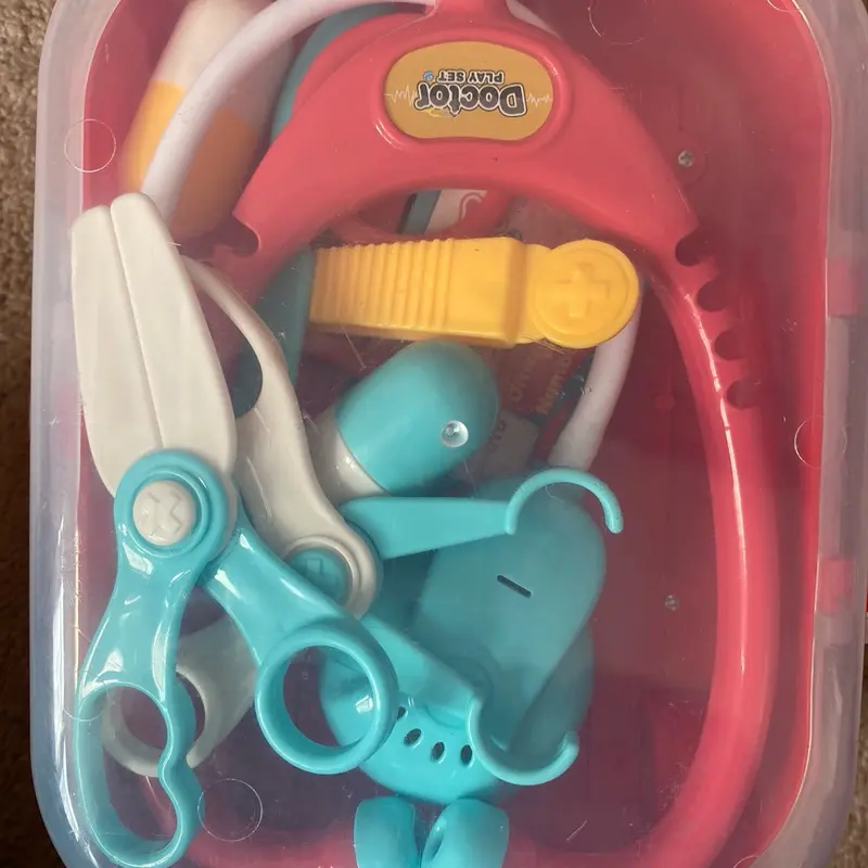 Doctors set pretend play role play 10 pcs kids play set unisex kids birthday gift toy 1