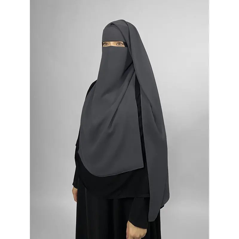 Long Rectangular 2 Layer Niqab | Pinch 4