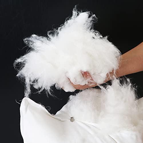 Antiallergenic Hollow Fibre Filled Bolster Pillow With Free Pillow Case 2