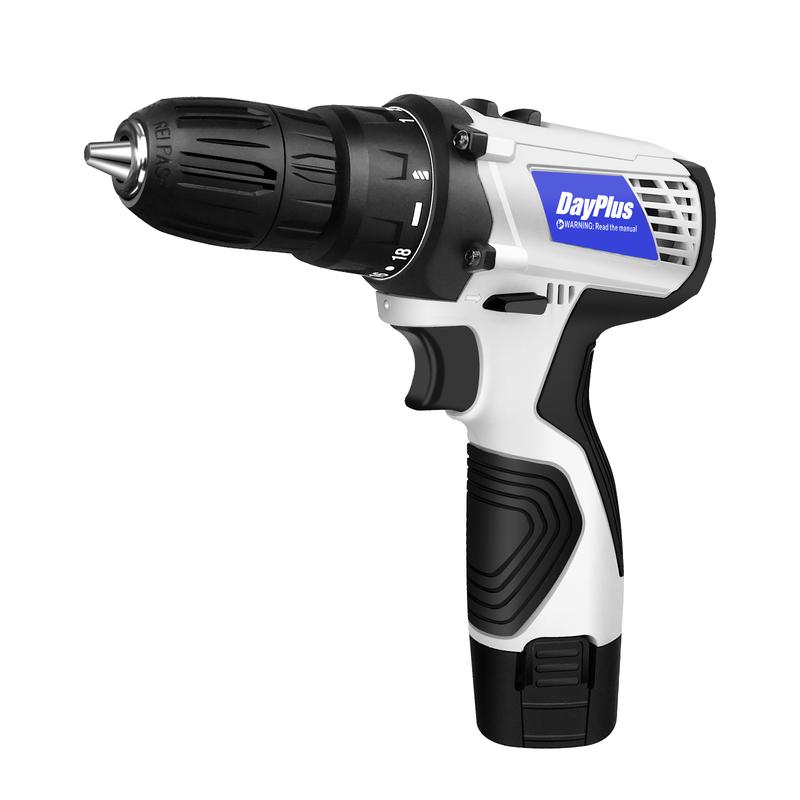 2 in 1  Cordless Drill, Electric Drill, Multi-Purpose 2-Speed Portable Drill, 3/8" Handheld Drills with 1500 mAh Li-Ion Battery, 18+1 Torque, 45N.m Max Torque for Home Cleaning and Garden DIY 5