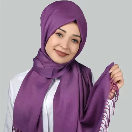 Needs & Wants 5 FOR £10 Summer Hijab Ladies Lightweight Fashionable Plain Solid Colors Fringe Detail Viscose Polyester Faux Pashmina Scarves