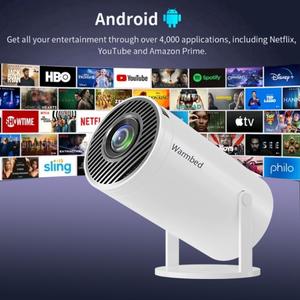 Mini Projector 2025,4K, portable projector,180° rotatable, WIFI 6 and Bluetooth connection, Home theater, HY300 pro, magcubic