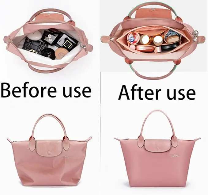 Felt Insert Bag for Longchamp Handbags - Travel Purse Organizer & Makeup Bag Divider 5