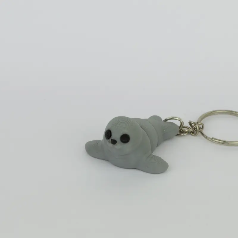 Baby Seal Fidget Toy Keyring - The Perfect Keychain Companions 0
