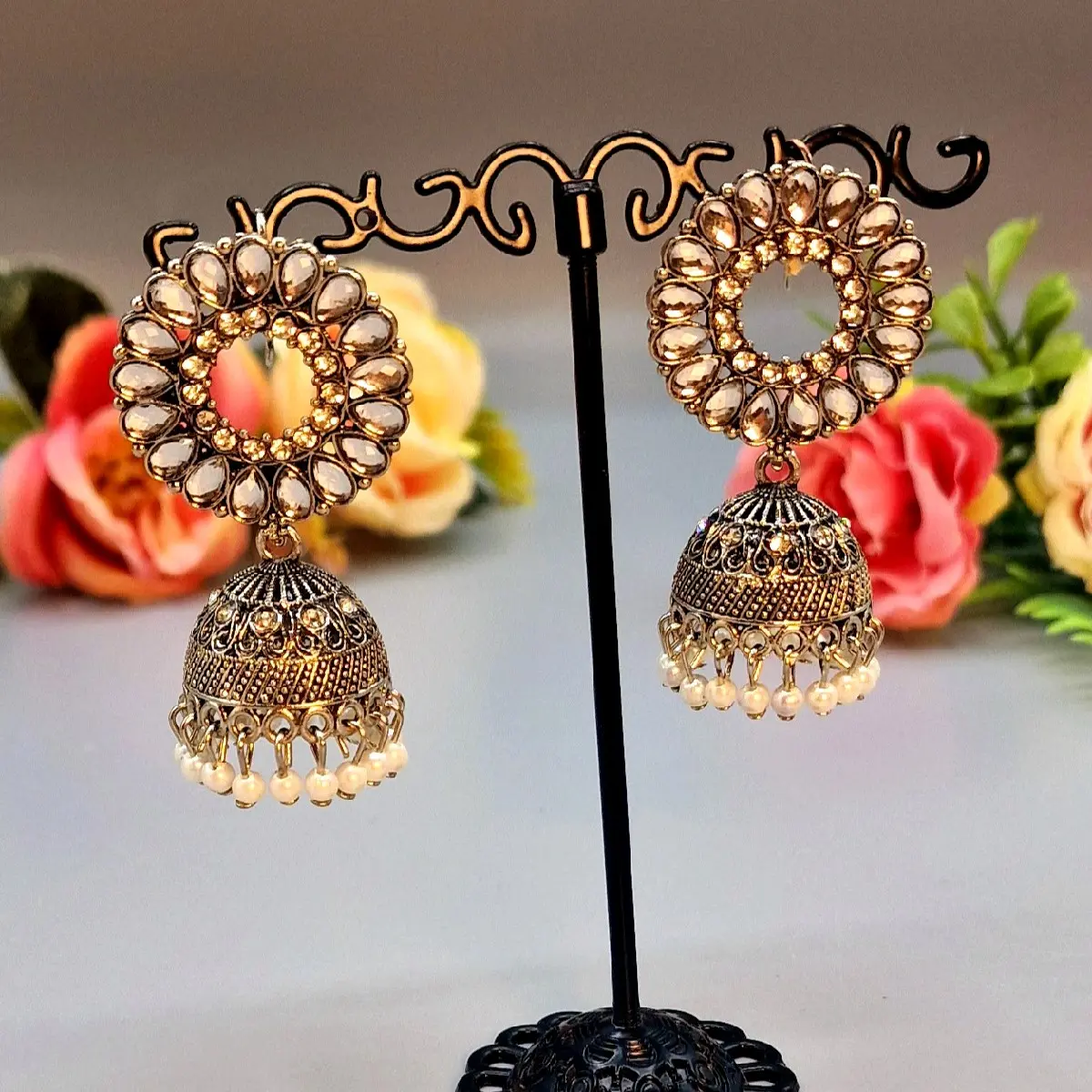 Jhomka earringsJhumka jewelryTraditional Jhumka earringsIndian Jhumka designsJhumka earring stylesJhumka gold earringsJhumka silver earringsJhumka earrings onlineJhumka earrings shoppingJhumka earrings history