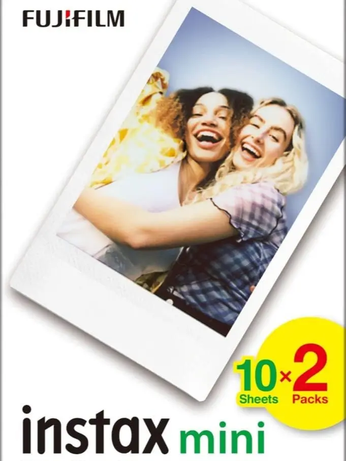 INSTAX mini instant film White Border, 20 shot Pack, suitable for all mini cameras and printers