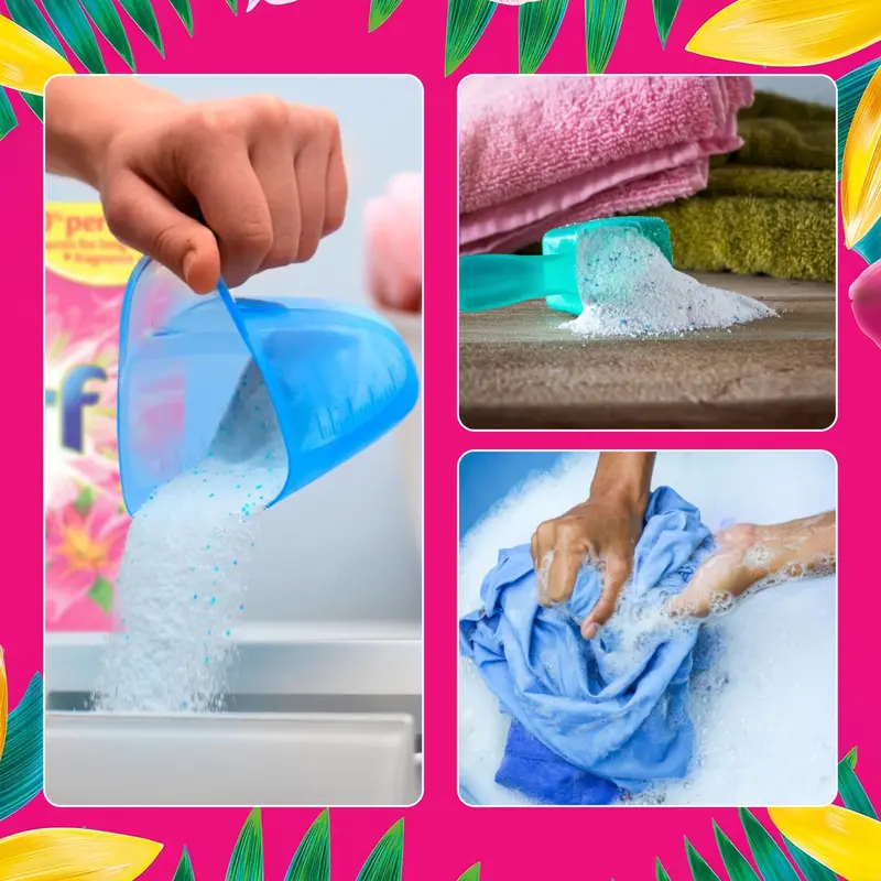Surf Brilliant Household Clean Washing Powder-Concentrated Formula-Uplifting Fragrance-Removes Tough Stains-Tropical Lilly With Ylang Ylang-6500g-130 Washes 6