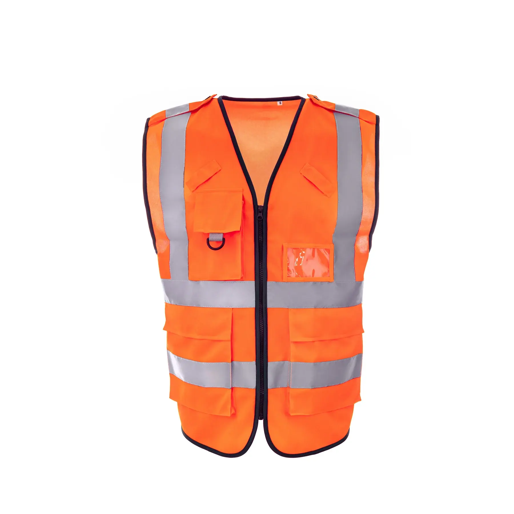 Step Ahead Hi Vis Executive Safety Waistcoat Vest With Phone & ID Pocket