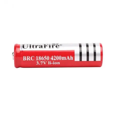 2 x Ultra Fire BRC 1 8650 4200mAh Rechargeable Battery for Video Doorbell Torch Button Top Battery - Mobile, Accessories 2