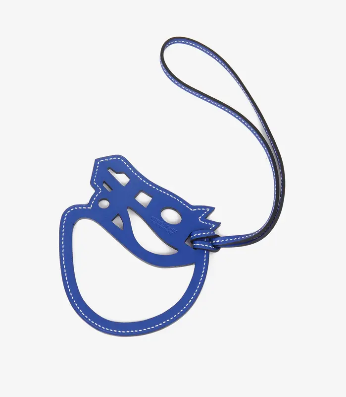 Pre-Owned Hermès Bleu Electric Swift Leather Paddock Cheval Charm AA0078 5