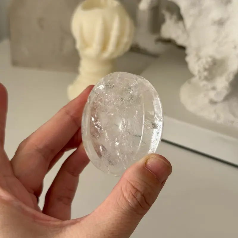 Clear Quartz Bowl Crystal Gemstone Home Decor 6