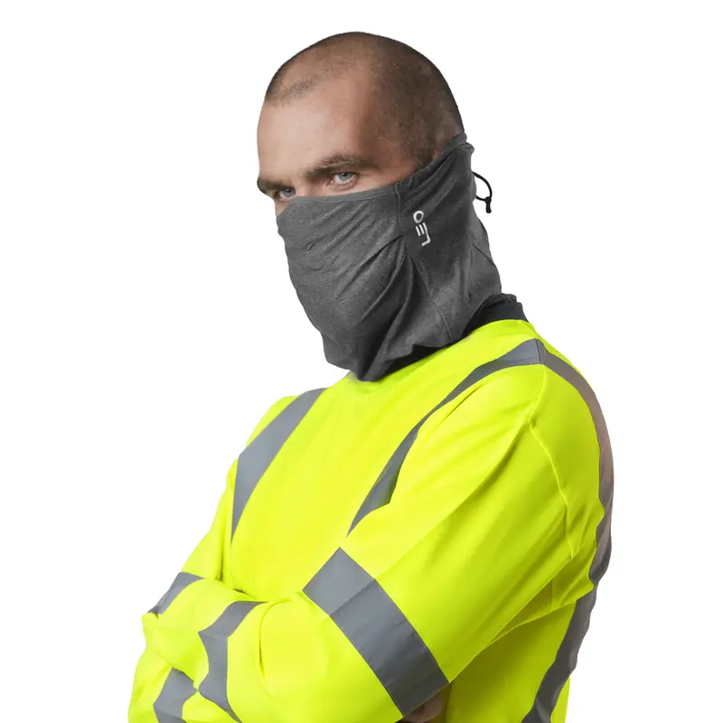 Leo Viroblock® Recycled 3-Layer Grey Snood 4