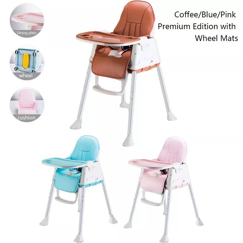 Adjustable 3-In-1 Baby Highchair Infant High Feeding Seat Toddler Table Chair 5