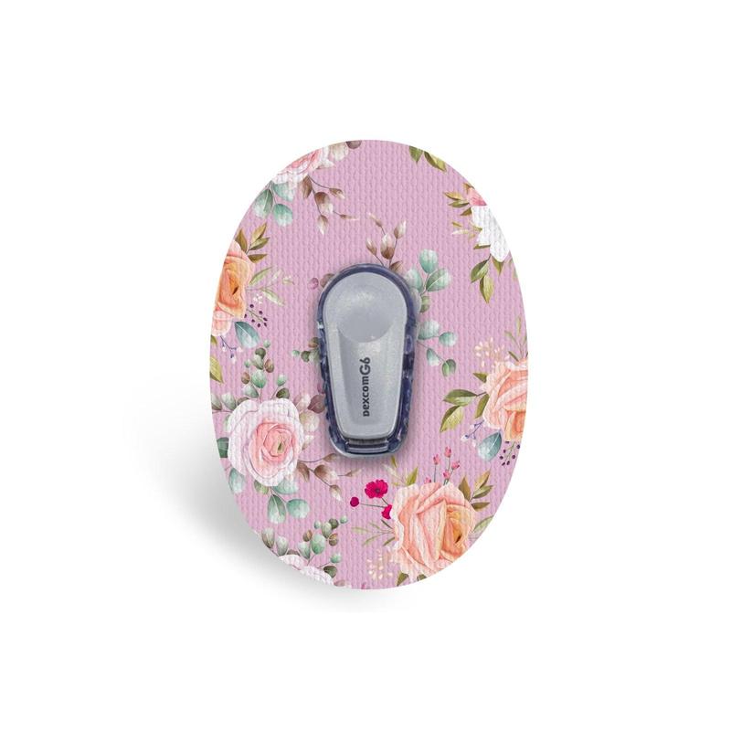 Botanical Bloom patch for Freestyle Libre, Dexcom G6 & G7, Omnipod, and Guardian 3 & 4 Devices - Sweat-Proof, Water-Proof, Fray-Proof, and 21+ Day Wear Time 2