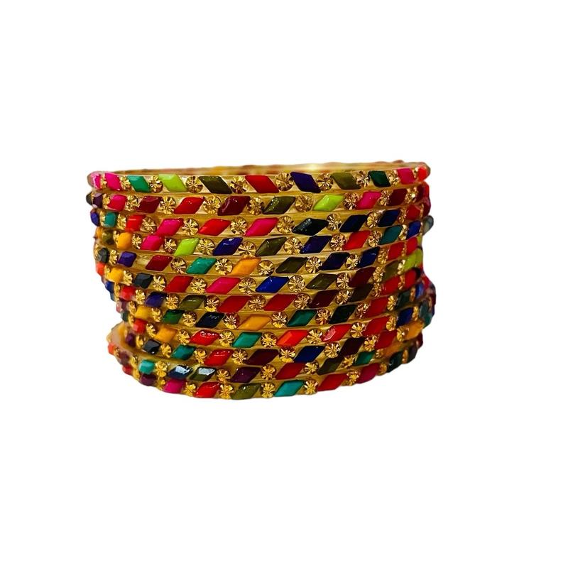 Glass Bangles (12pcs) - size 4 (small) 6