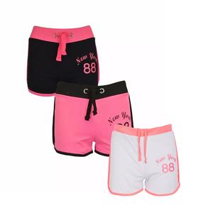 Noroze Girls New York Print Drawstring Hot Pants Runner Shorts Age 5-13 Years