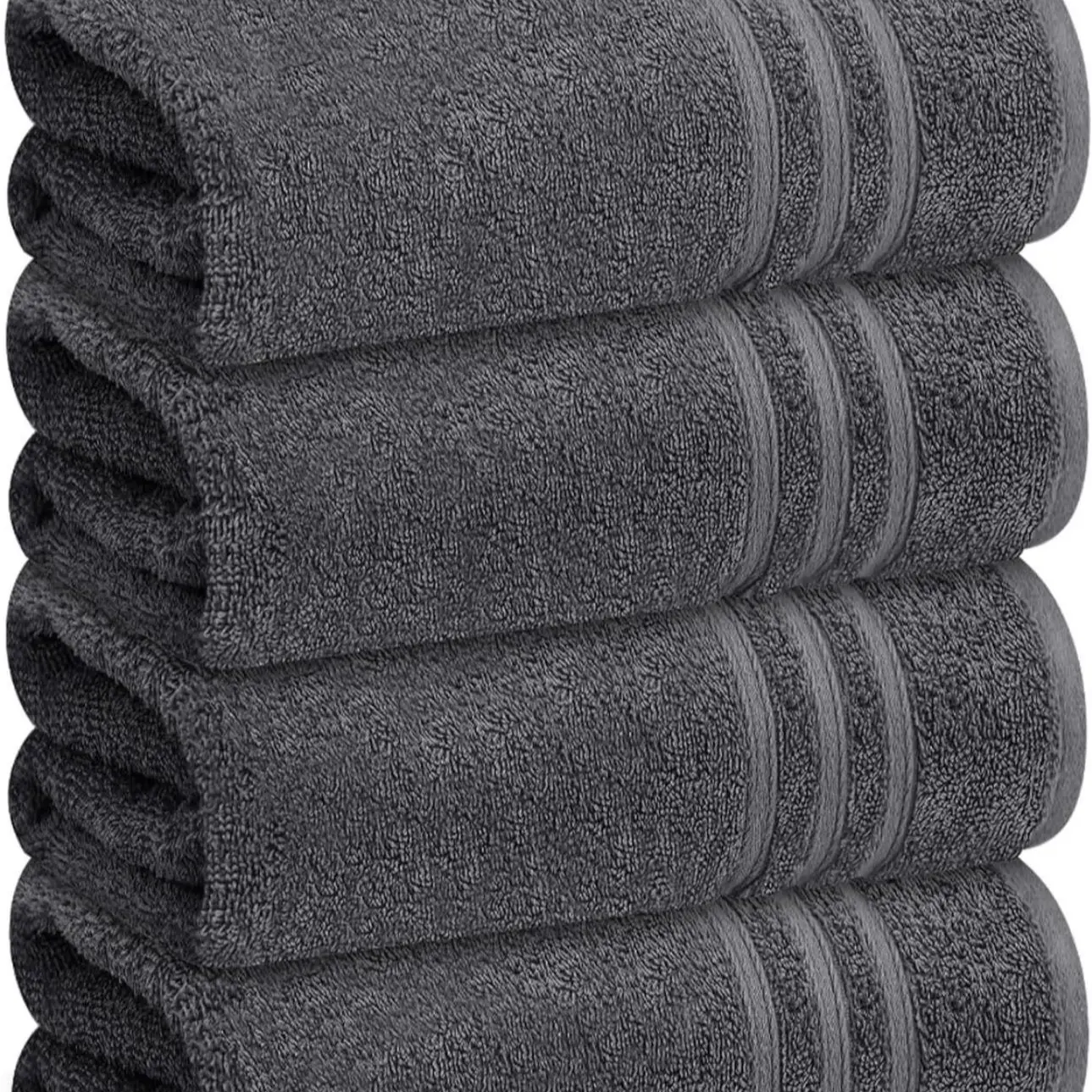 Pack of 4 Luxurious 100% Cotton Large Bath Sheets, 80x140CM Pieces, 500GSM, Super Soft & Absorbent, Unisex Towels for Bathroom or Guest Gift