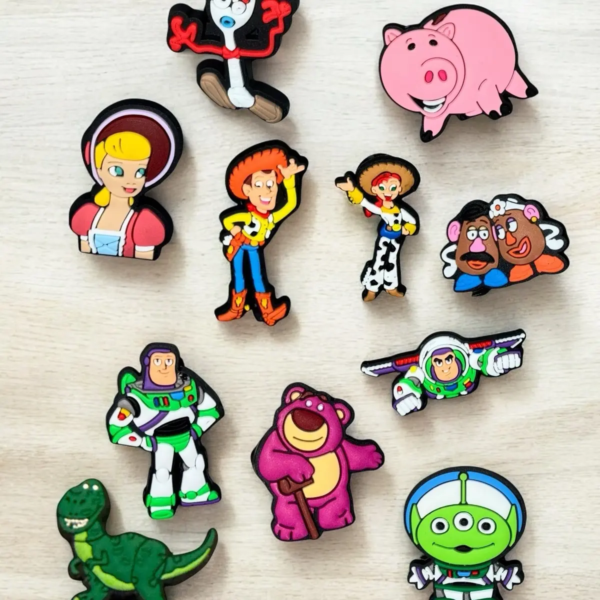 T story inspired shoe decoration charms