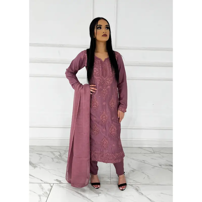HK295 - Pink - Mummy n Me Linen Outfit 3