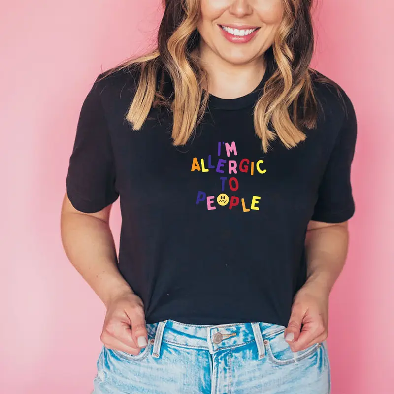 I'm Allergic To People Women's T-shirt 0