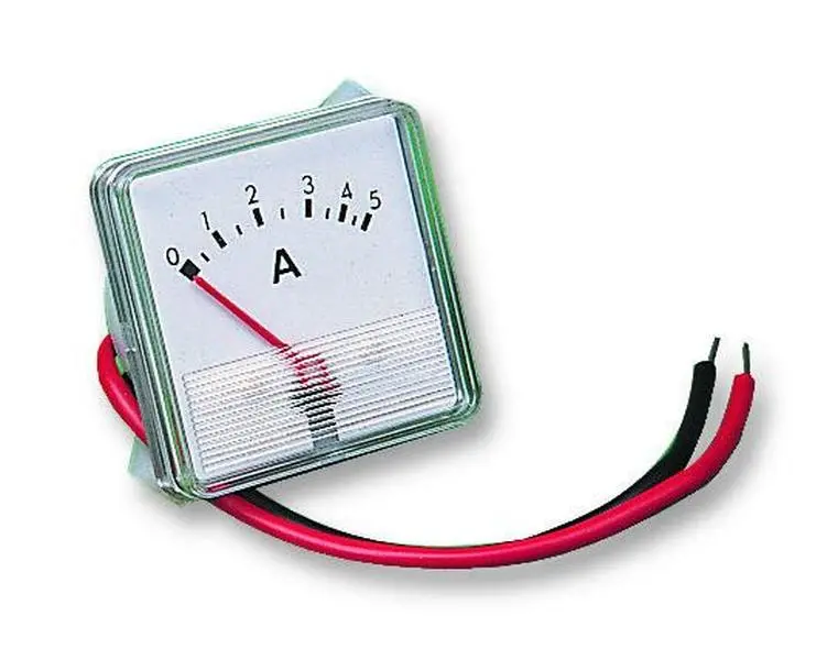 HOBUT - Analogue Battery Charge Panel Meter, Ammeter 0A to 5A 0