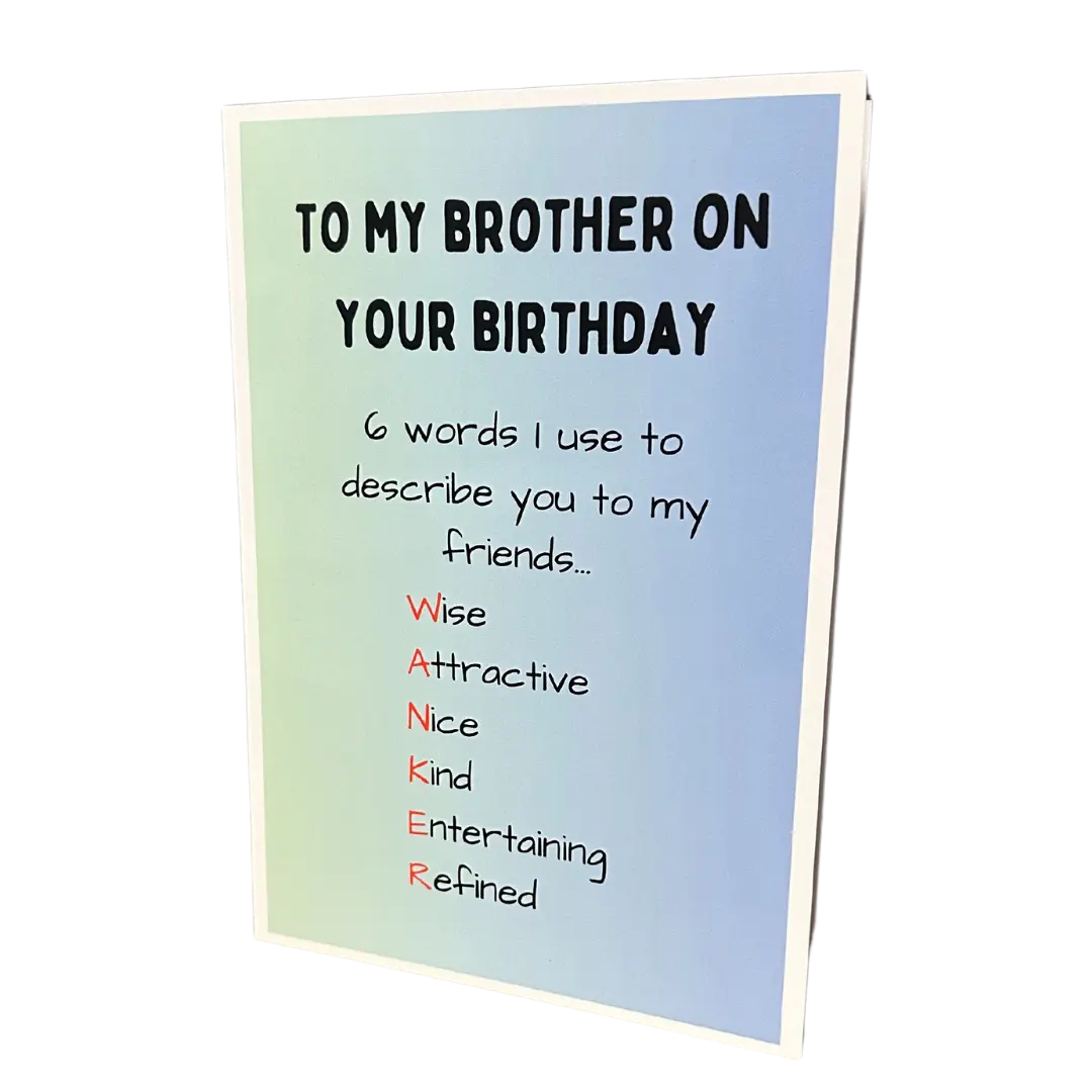 Comical Funny Brother Card (11)