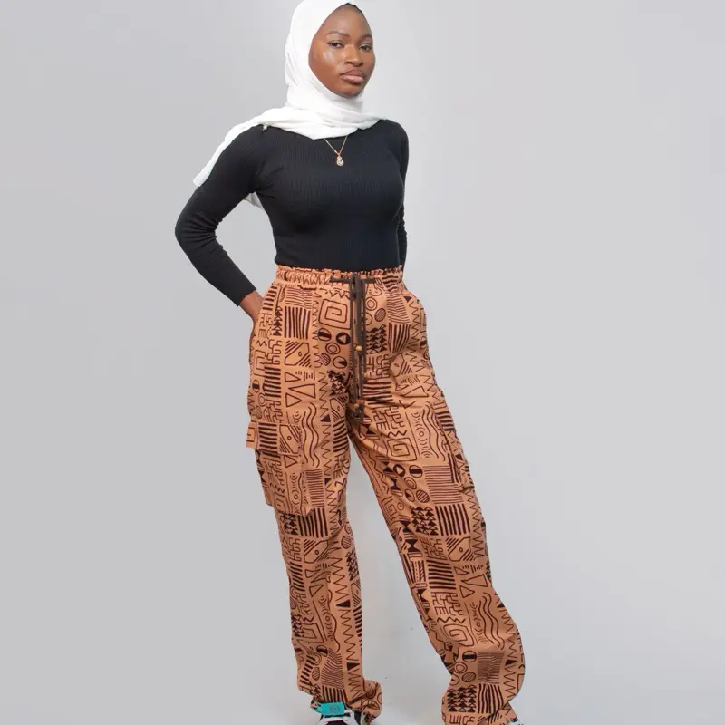 Unisex Ankara Cargo Pants - Summer Fall Wiinter Casual Pallazo - Comfortable Cotton Fabric - Piece, Striped, Breathable, Fit, Stripe 5