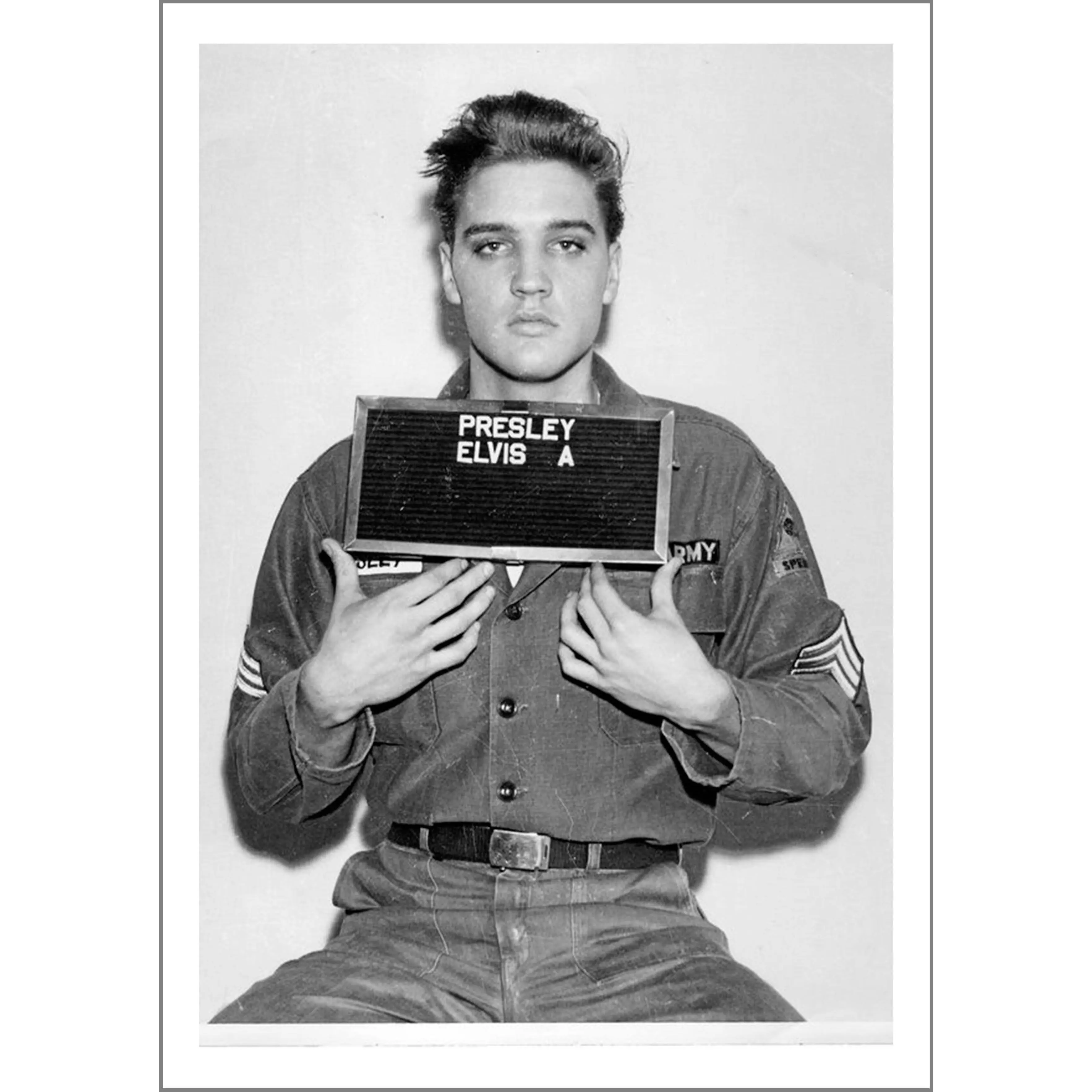 CELEBRITY MUGSHOT: Elvis Presley Print
