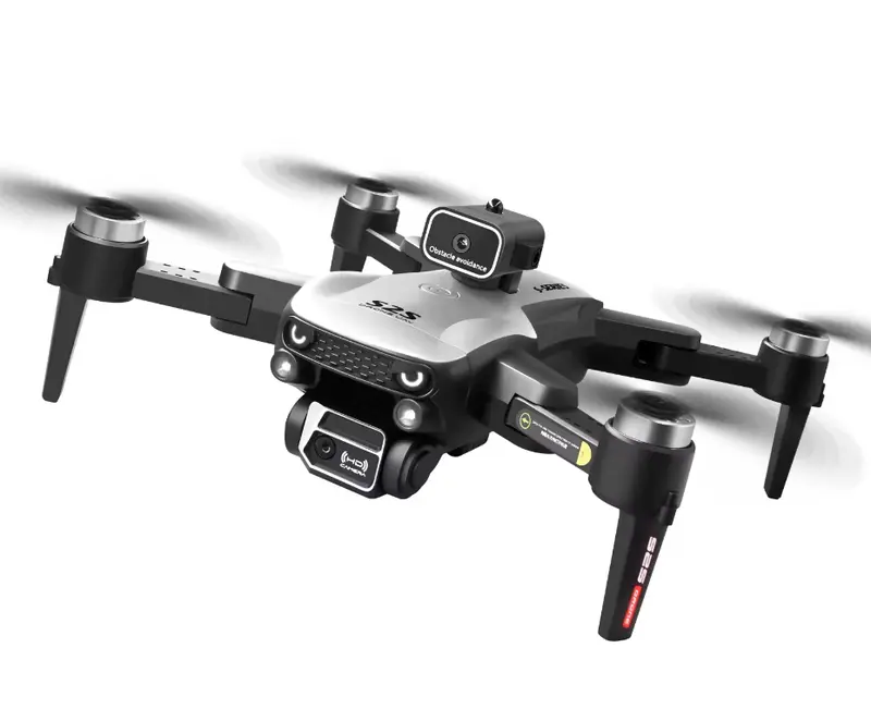 S2S mini drone with laser 4-way obstacle avoidance wide angle dual camera optical flow hovering brushless motor modern design metal plastic aluminium Accessories Blades Cable Charging Remote Control Chargeable beginner 2