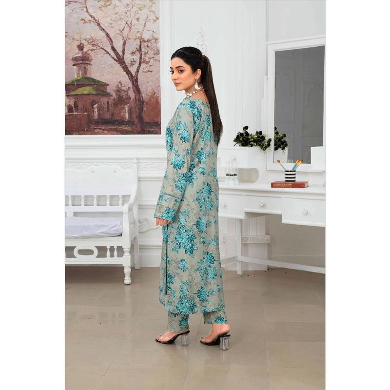 ASHYANA Vol 15 | Embroidered Linen 2pc Readymade | ARW04 1