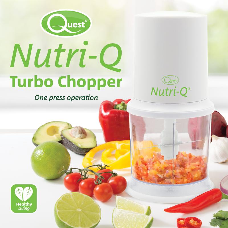 Quest Nutri-Q Turbo Food Chopper & Mini Food Processor - 2 Speed + Turbo Boost 6