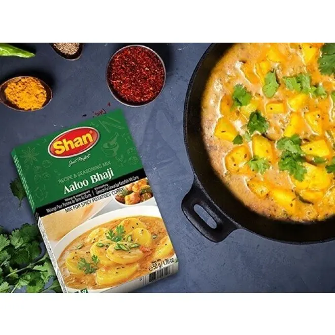 Shan Aloo Bhaji Masala 50g - Spicy Indian Dip 5