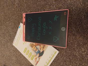 Product Review of LCD Writing Toy Tablet, Creative Drawing Graffiti Board, LCD Drawing Board, One Click Lock Calligraphy Learning Doodle Board, Summer Gift, Summer Toy, Kids Tablet, Baby Toys, Gadgets, Valentine's Day Gift, Gift for Kids from L**a ** 0