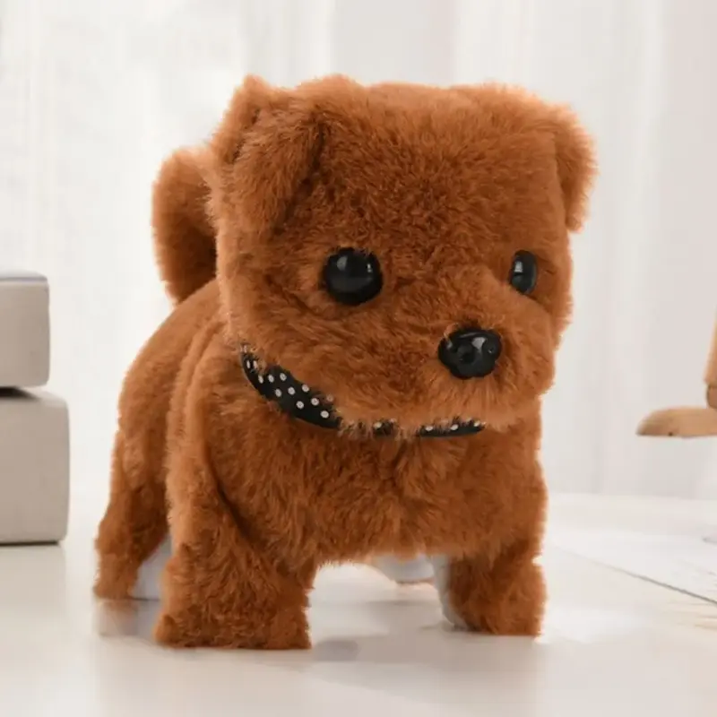 Walk Bark Nod Wag Tail Simulation Electric Dog Plush Electric Puppy Bottom Switch Electric Pet Kids Toys 4