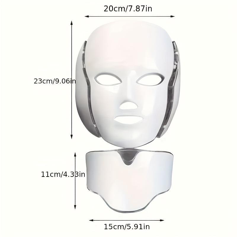 Product Introduction of Plug-in LED Seven-color Face Care Face Mask 7-Color LED Face And Neck Care Mask 3