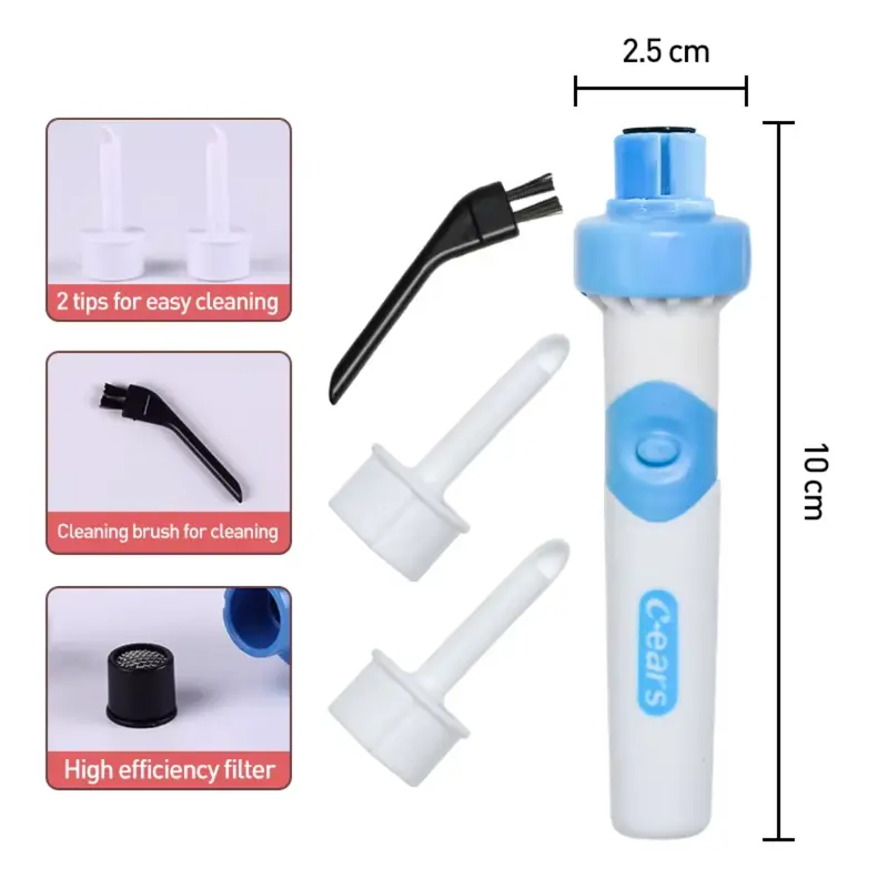 Ear Wax Remover Electric Ear Vacuum Cleaner Suction Earwax Remover UK Silicone 2