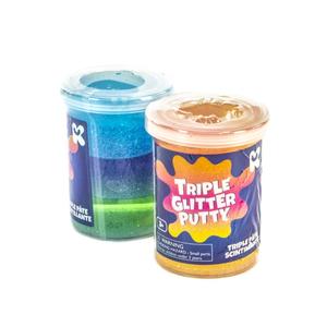 Triple Glitter Putty Multicoloured Sensory Slime