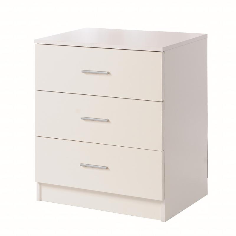 Modern Chest of Drawers for Bedroom Storage in 4 Colours - Metal Handles 7