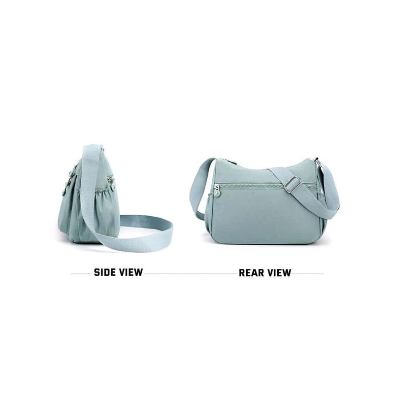 Ladies Shoulder Bag,Cross Body Messenger Multi Pocket Nylon Holiday Handbag Tote 3