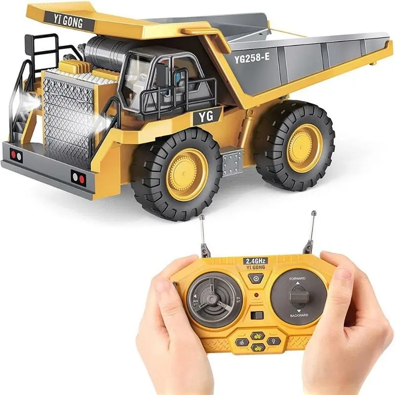 Remote Control Excavator Toy with 11-Channel Alloy Metal Construction, 2.4GHz Wireless, USB Rechargeable 18650 Lithium Battery, Weather-Resistant, Operating Voltage ≤36V, for Kids 14+ Years 4