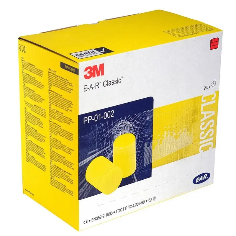 20 Pairs 3M EAR Classic Foam Ear Plugs Factory Sealed 100% Hygienic Noise Reduction for Sleep, Travel, Work, and Study Comfortable and Reliable Ear Protection 1