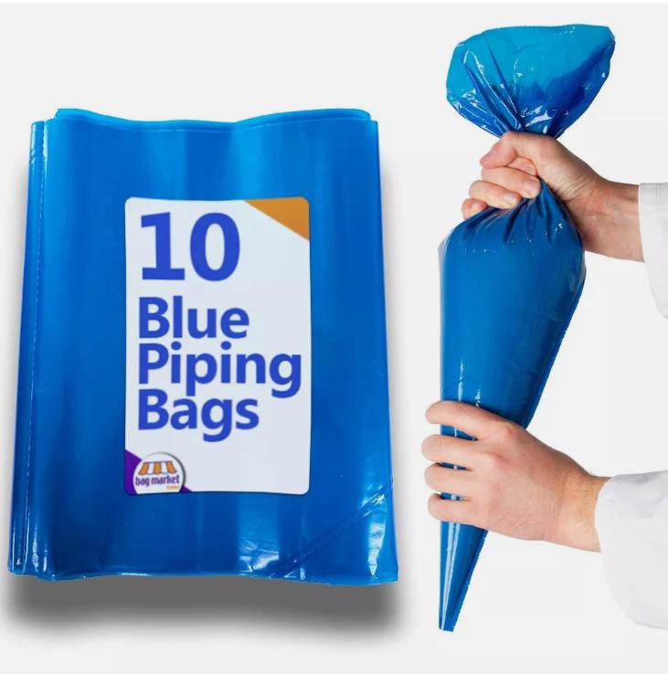 Product Introduction of Blue Disposable Icing Piping Bags 21" Large Heavy Duty Mash Savoy Cake Non Stick pipingbag - Home & Kitchen Supplies - Bakeware Bakeware 5