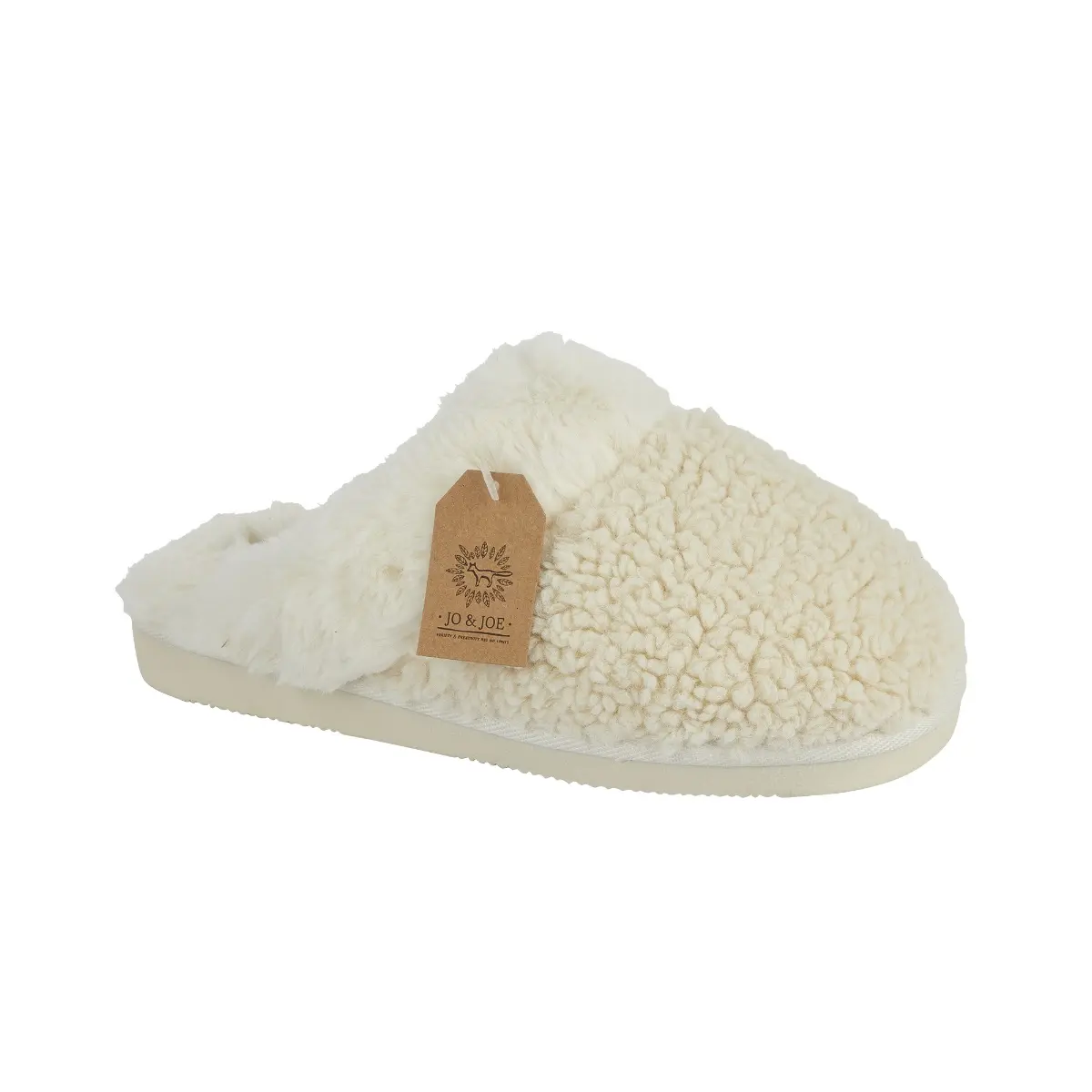 HELGA - Gift BoxWomen’s Borg Material Mule Slippers with Plush Fur Cuff
