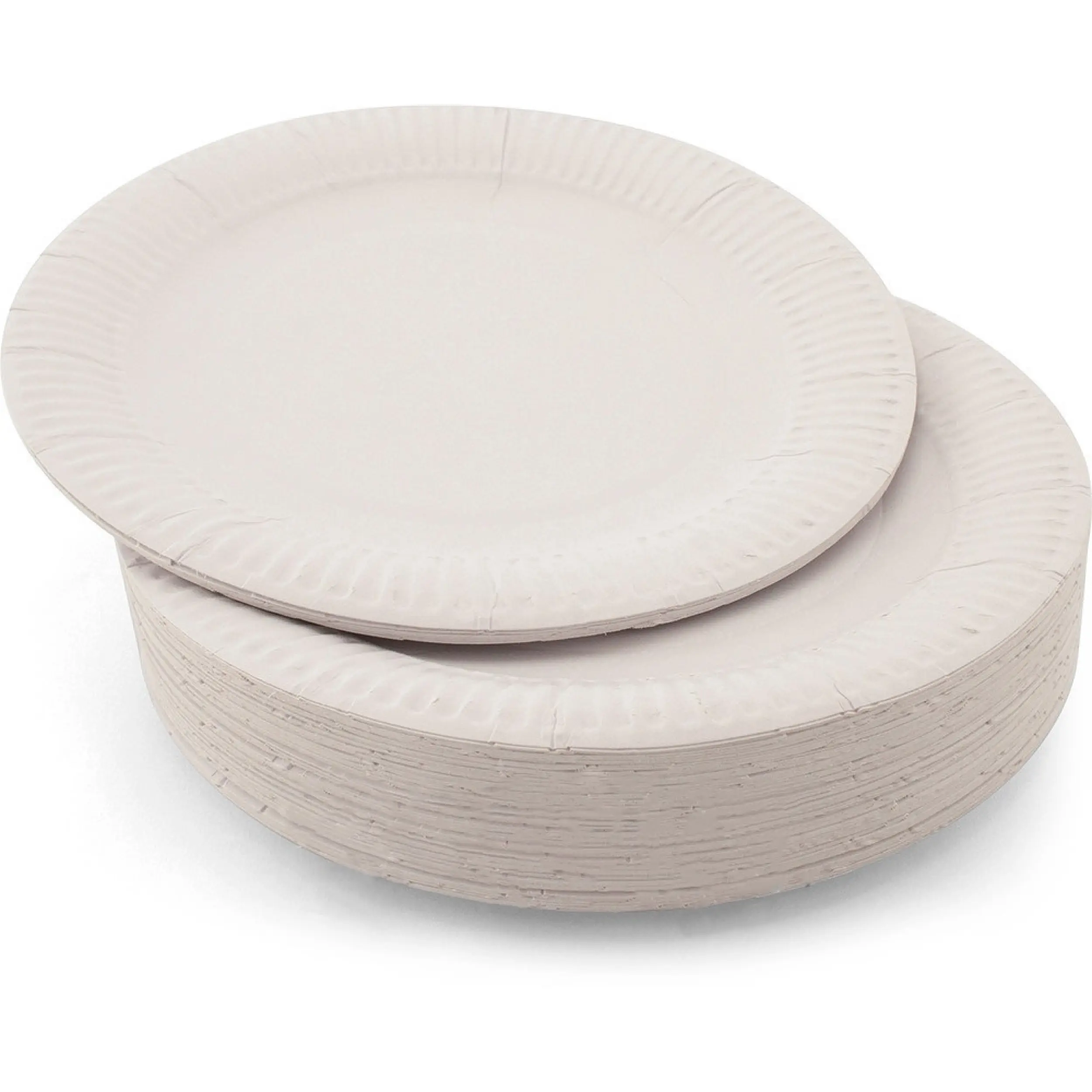 Premium Quality White Paper Plates - Eco Friendly Round Cookware for Weddings & Events, 23 cm, 100 Pack