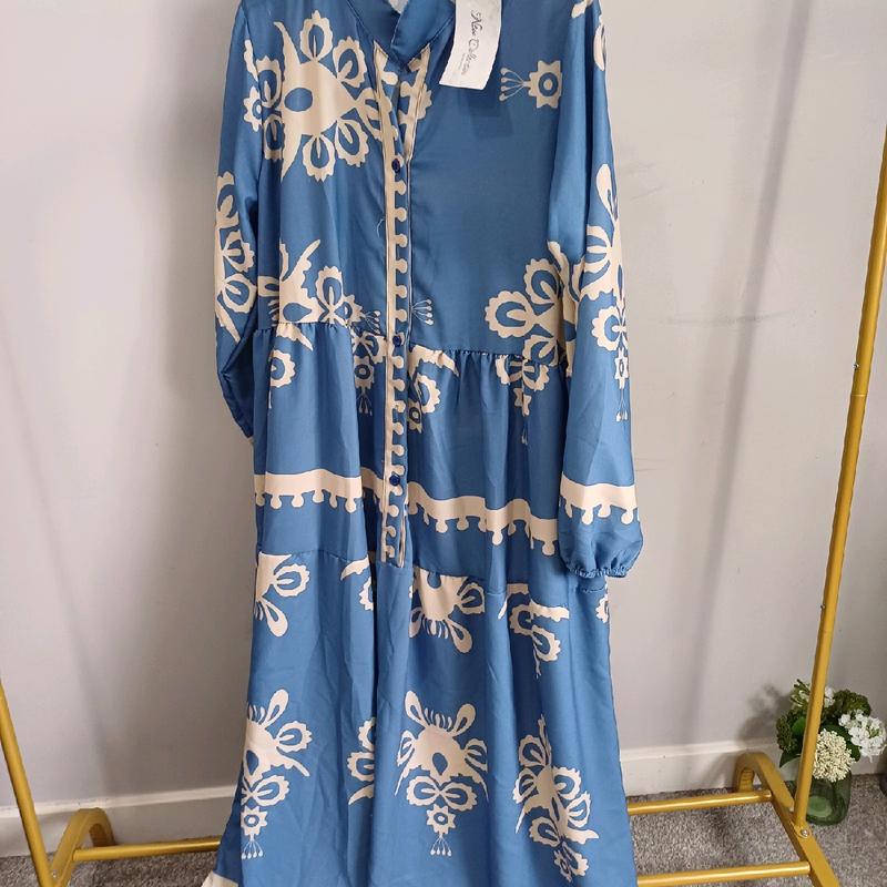 linen cotton long dress size8/16 Formal 7